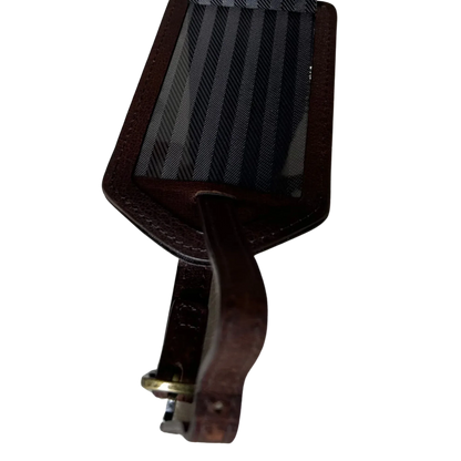 Cambridge Full Grain Leather Luggage Tag MiamiLeathers.com