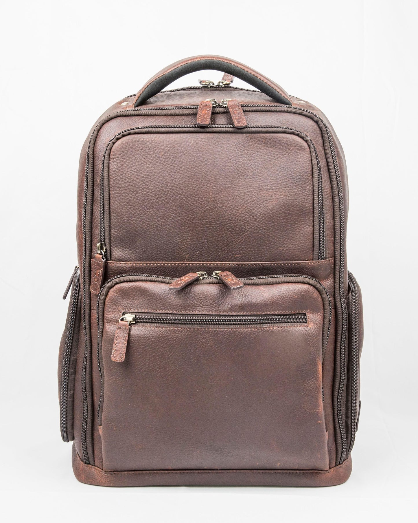 Cambridge Full Grain Mens Leather Backpack MiamiLeathers.com