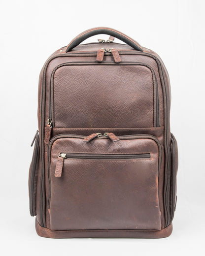 Cambridge Full Grain Mens Leather Backpack MiamiLeathers.com
