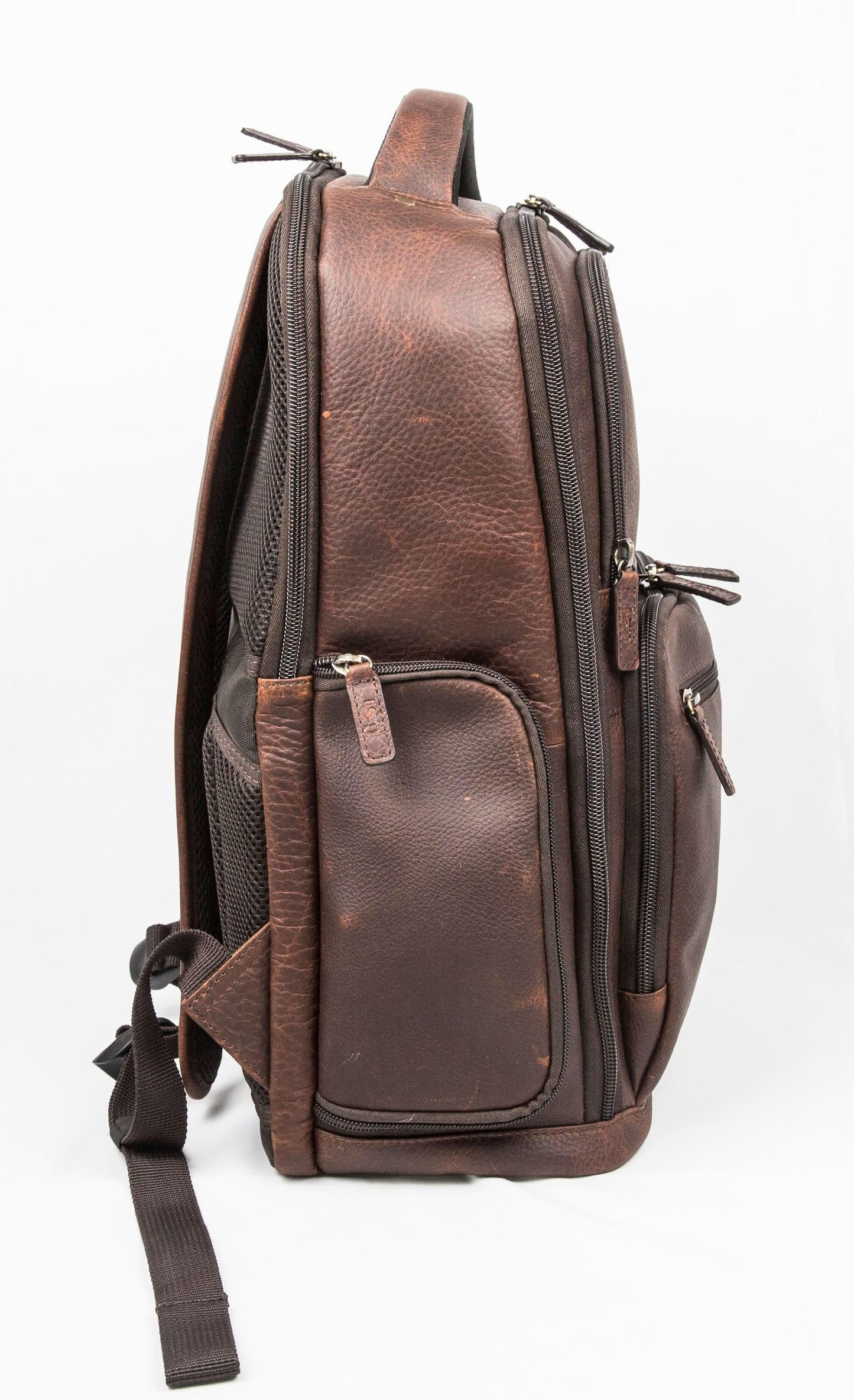 Cambridge Full Grain Mens Leather Backpack MiamiLeathers.com