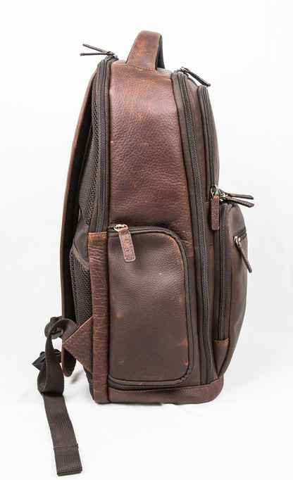 Cambridge Full Grain Mens Leather Backpack MiamiLeathers.com