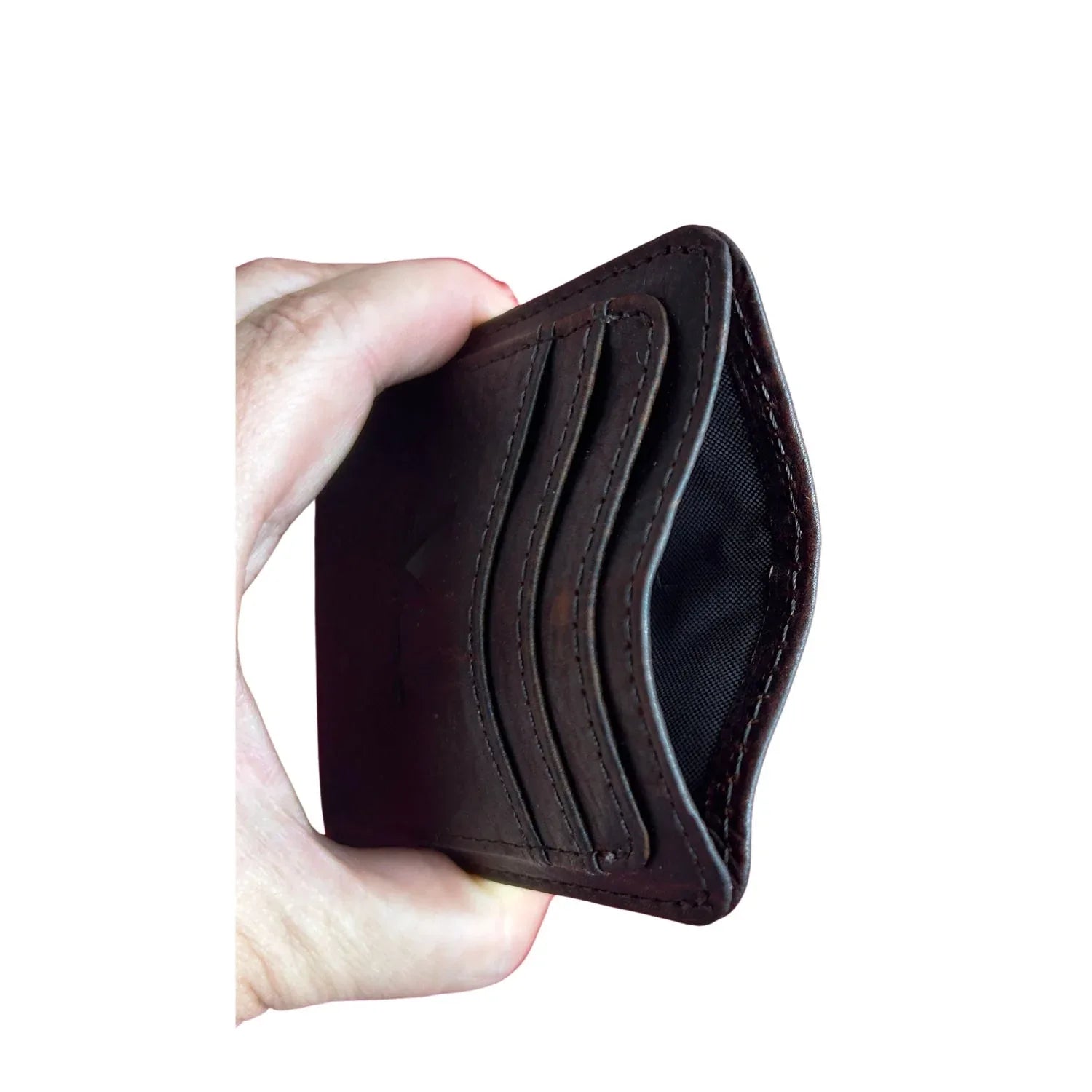 Full-grain Front Pocket Leather Wallet With RFID MiamiLeathers.com