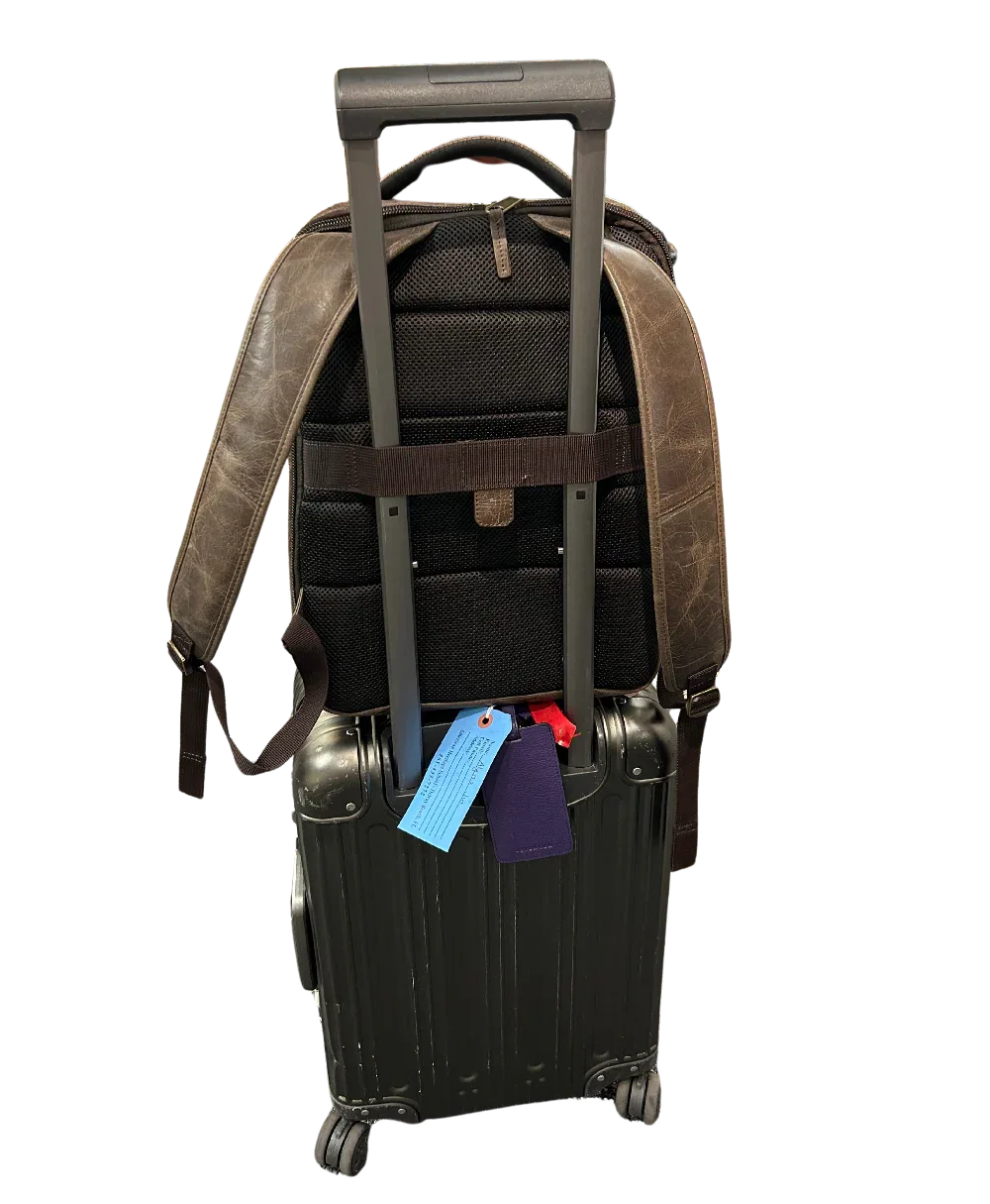 Crazy Horse Full-Grain Leather Laptop Backpack – Premium, Rugged & Stylish MiamiLeathers.com