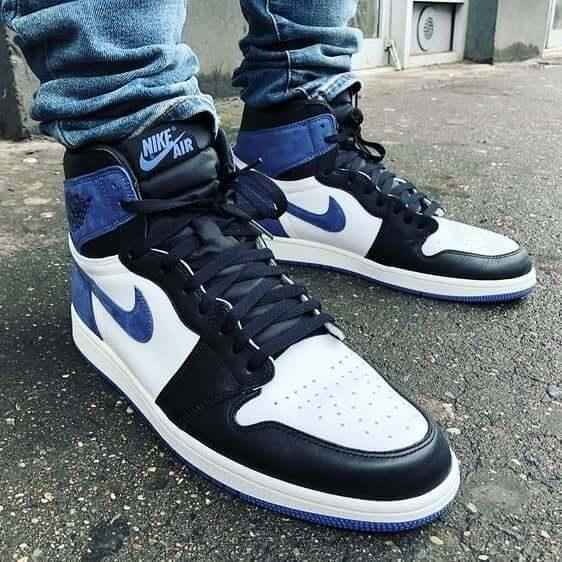 Custom Air Jordan 1 Blue Moon Sneakers