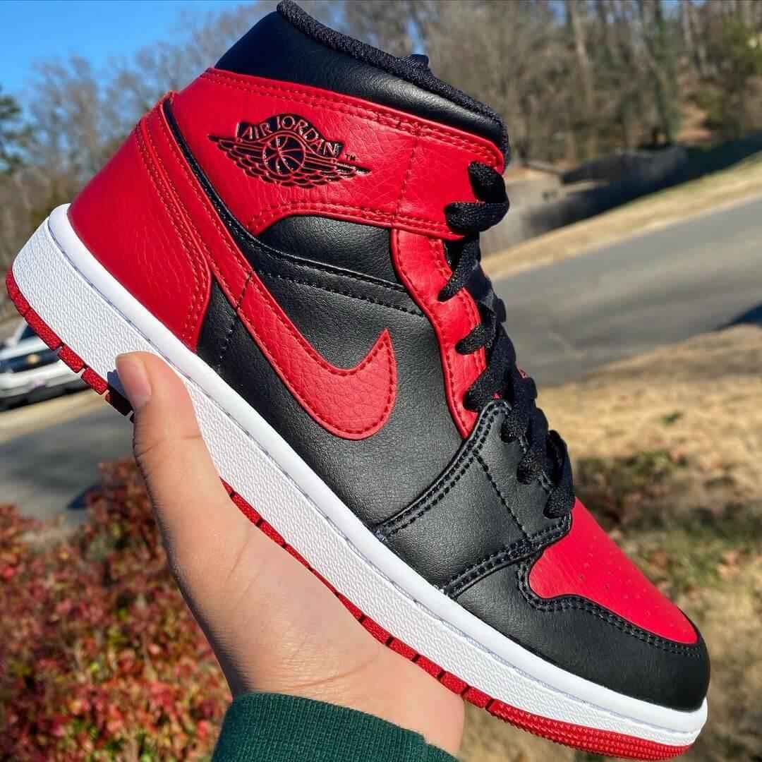 Custom Air Jordan 1 Bred Banned Sneakers