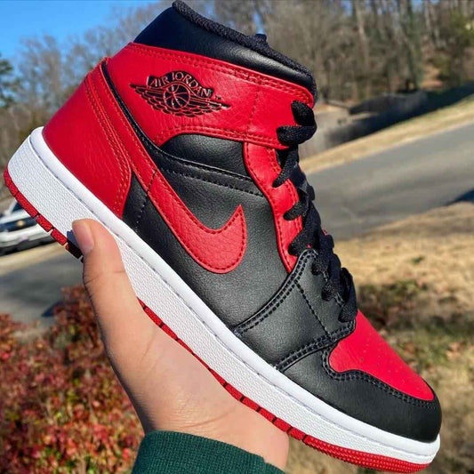 Custom Air Jordan 1 Bred Banned Sneakers