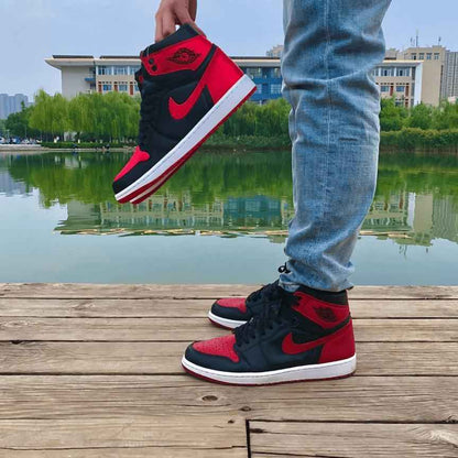 Custom Air Jordan 1 Bred Banned Sneakers
