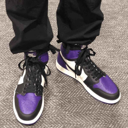 Custom Air Jordan 1 Court Purple Sneakers