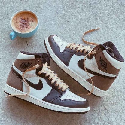 Custom Air Jordan 1 Dark Mocha Sneakers