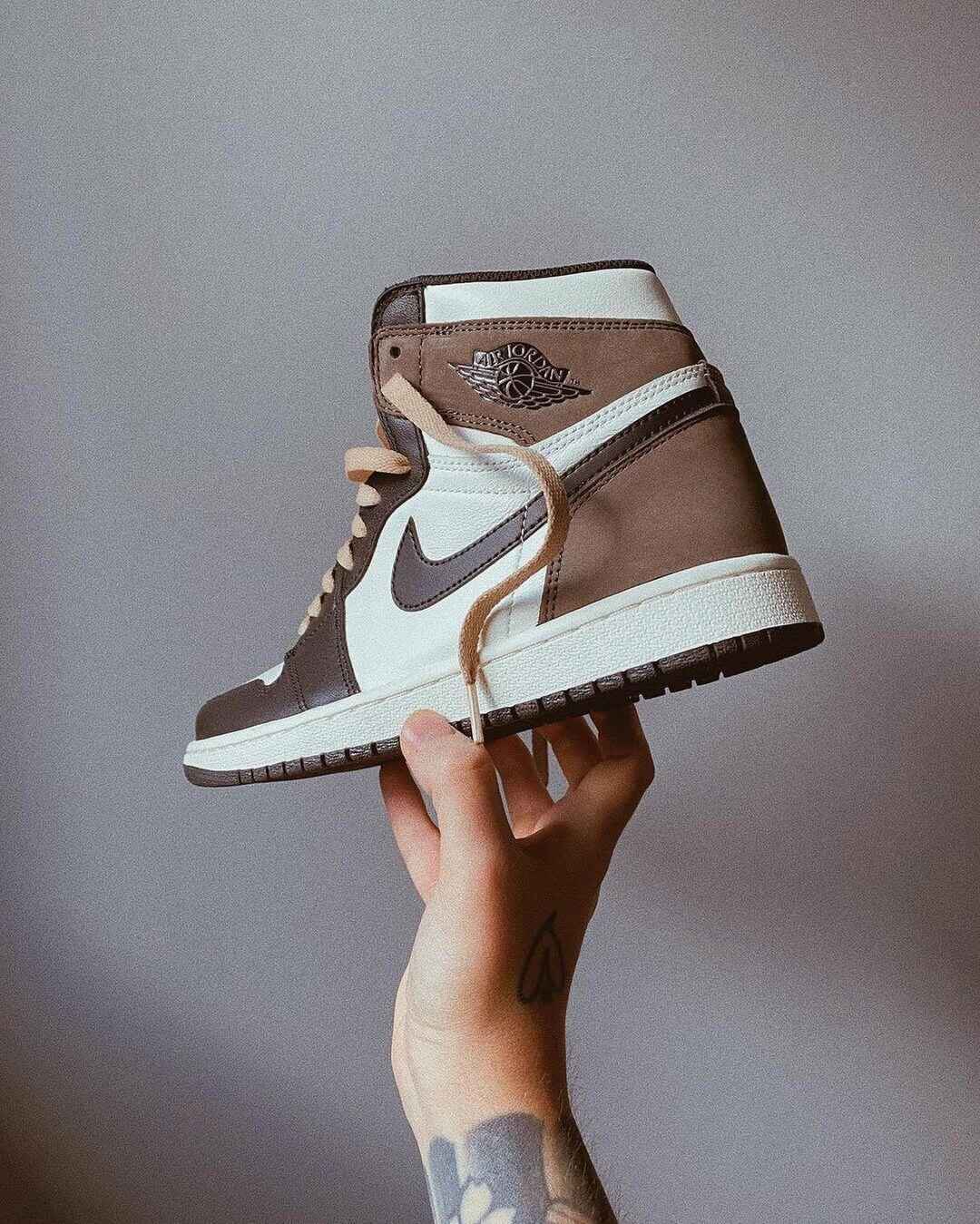Custom Air Jordan 1 Dark Mocha Sneakers