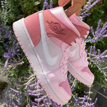 Custom Air Jordan 1 Digital Pink Sneakers