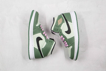 Custom Air Jordan 1 Dutch Green High Q