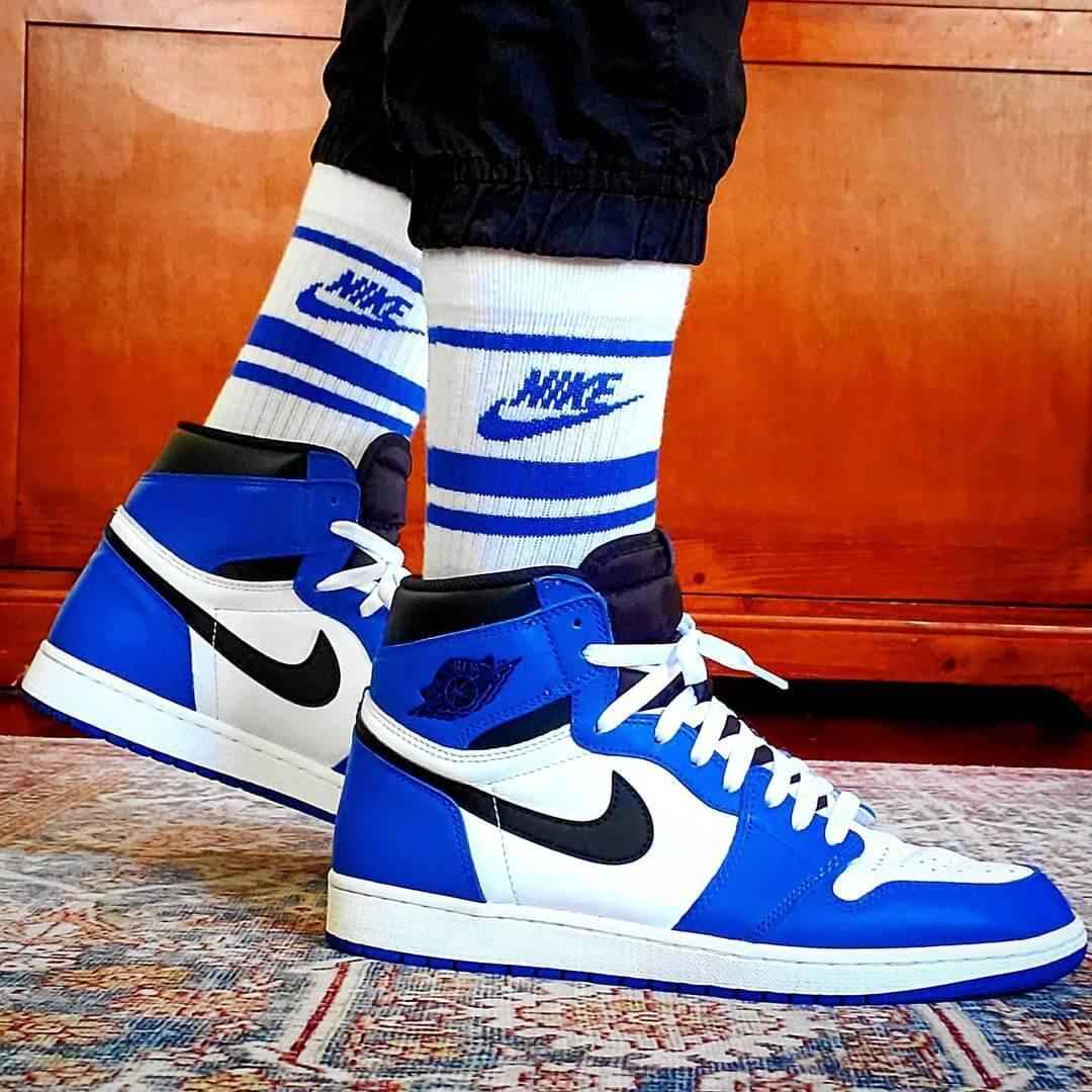 Custom Air Jordan 1 Game Royal Sneakers