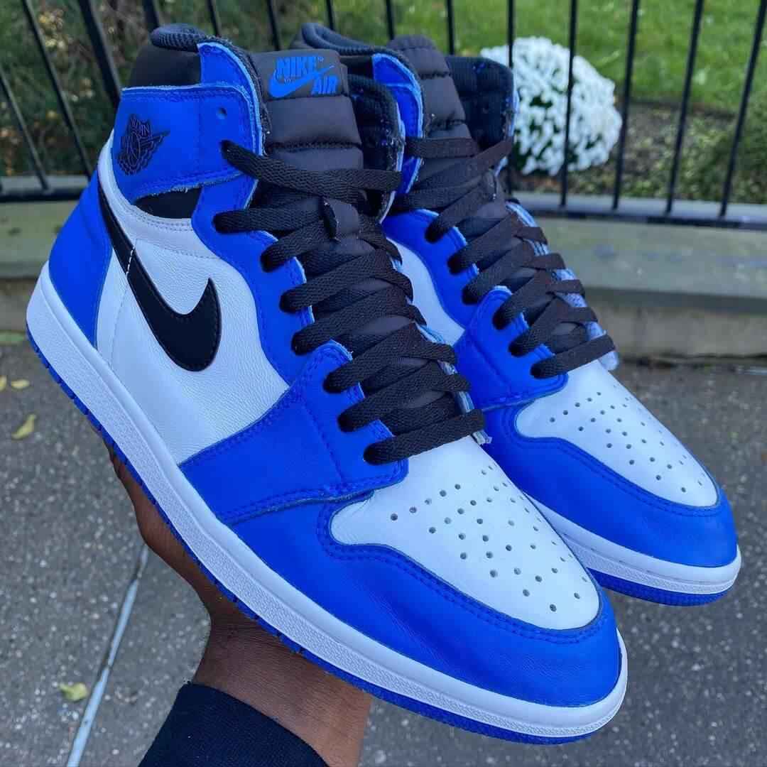 Custom Air Jordan 1 Game Royal Sneakers