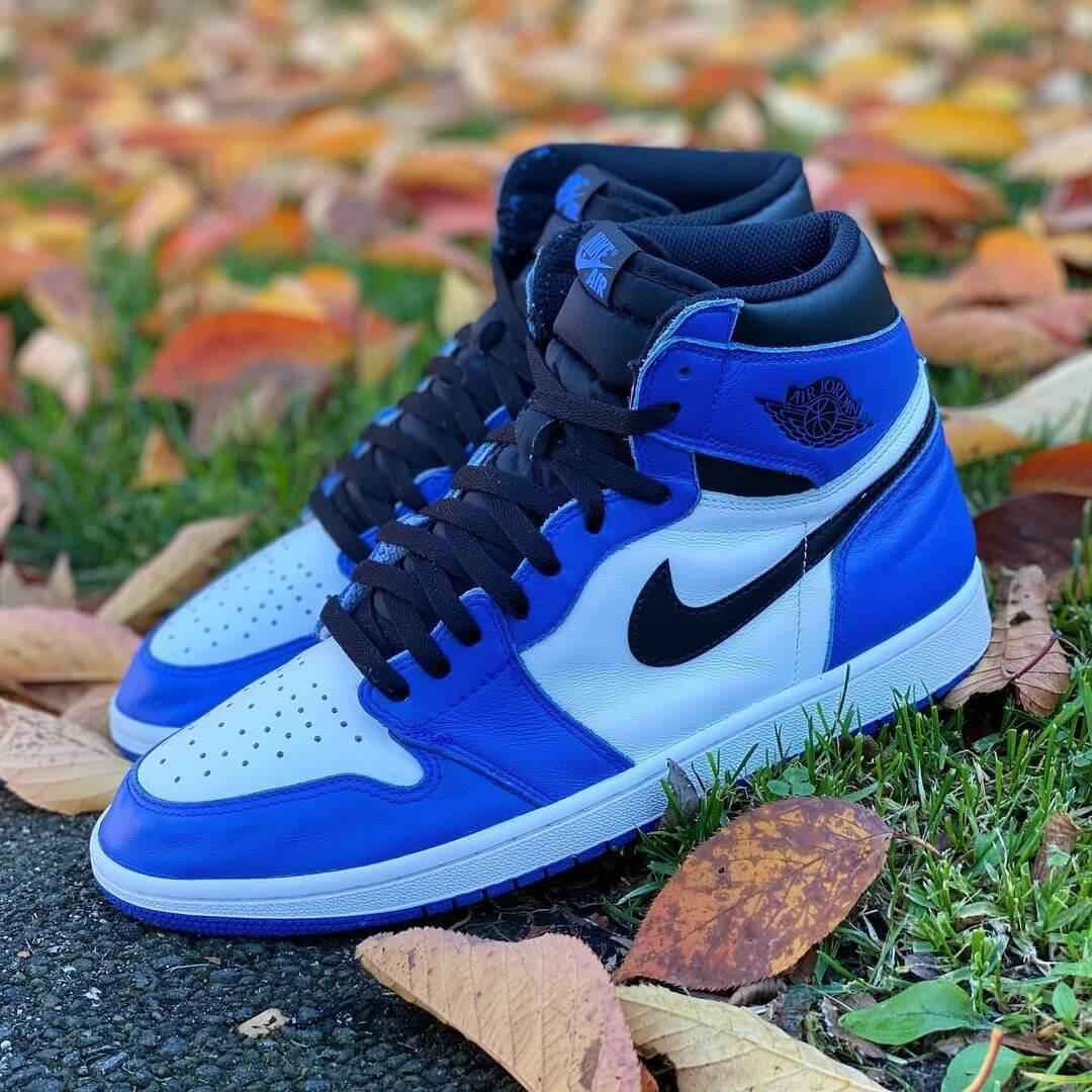 Custom Air Jordan 1 Game Royal Sneakers