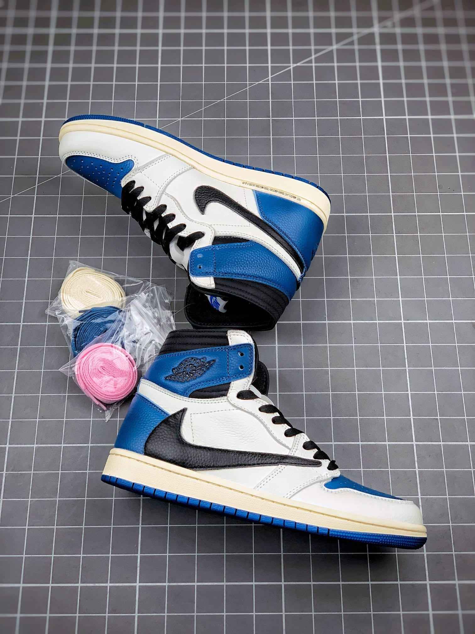 Custom Air Jordan 1 High OG SP Fragment x Travis Scott DH3227-105 - Exclusive Air Jordan 1 High OG Fragment