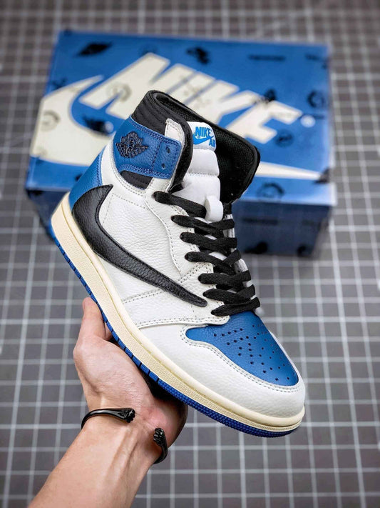 Custom Air Jordan 1 High OG SP Fragment x Travis Scott DH3227-105 - Exclusive Air Jordan 1 High OG Fragment