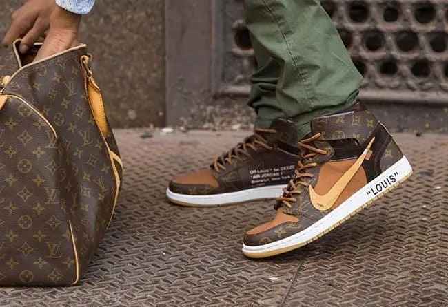 Custom Air Jordan 1 LV High Q ( Customs And Box ), Jordan 1 Sneakers Active A11