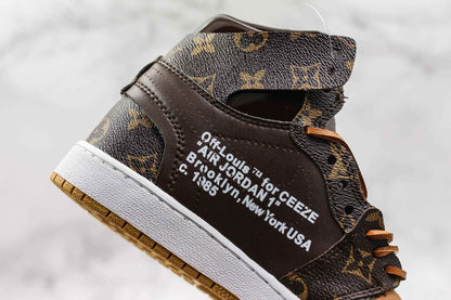 Custom Air Jordan 1 LV High Q ( Customs And Box ), Jordan 1 Sneakers Active A11