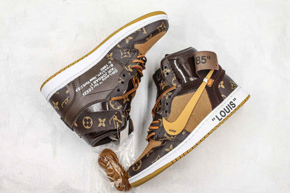 Custom Air Jordan 1 LV High Q ( Customs And Box ), Jordan 1 Sneakers Active A11