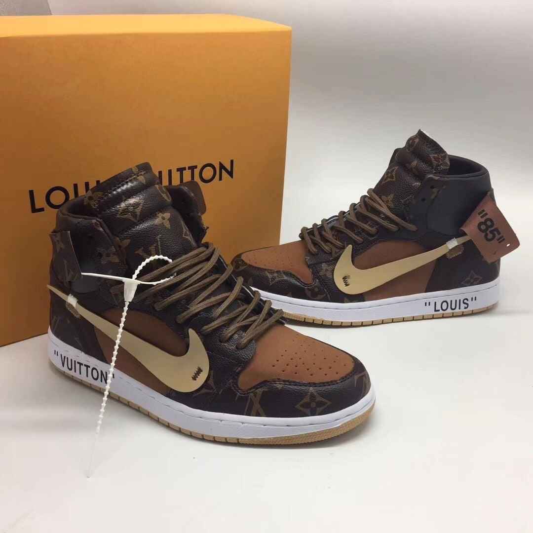 Custom Air Jordan 1 LV High Q ( Customs And Box ), Jordan 1 Sneakers Active A11
