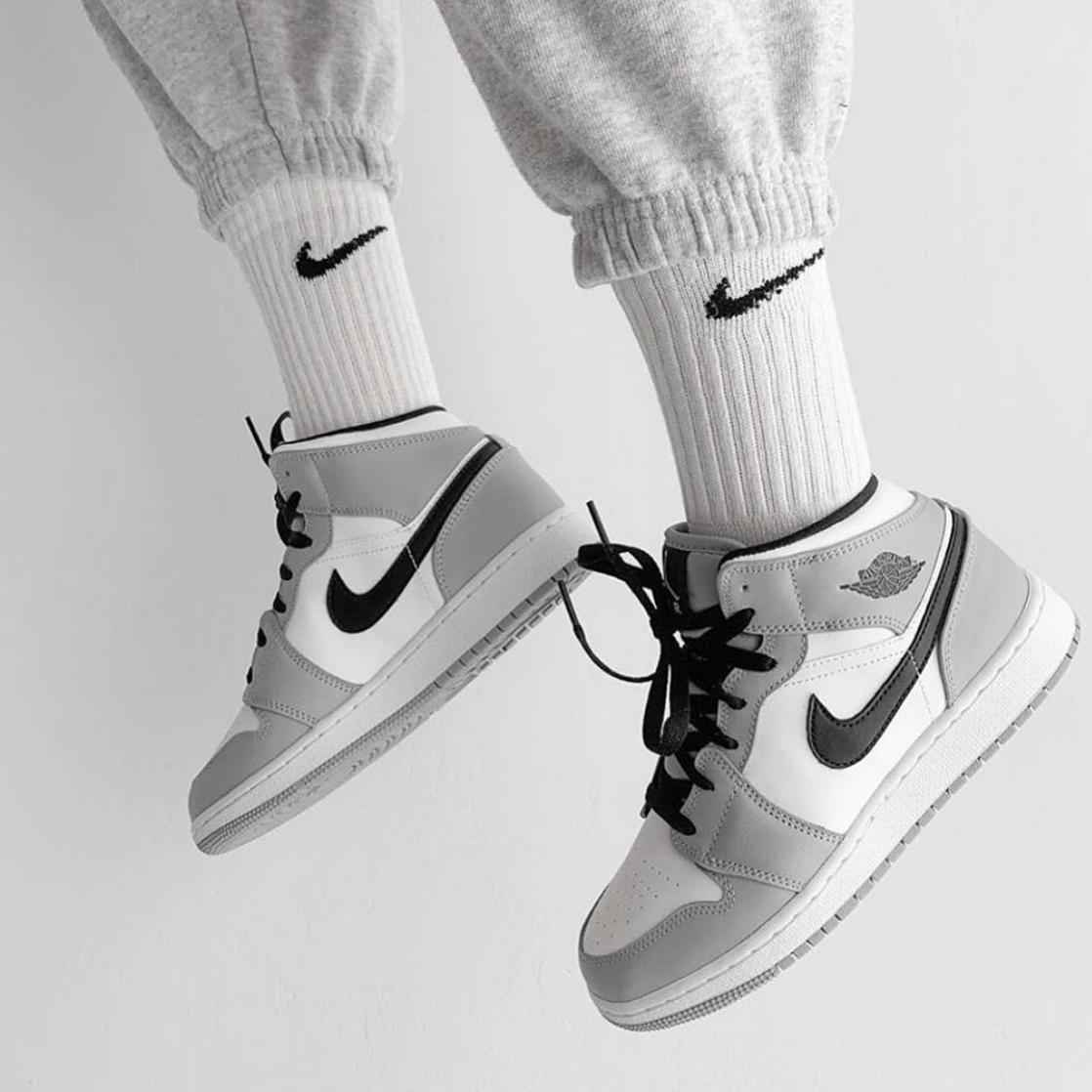 Custom Air Jordan 1 Light Grey Sneakers