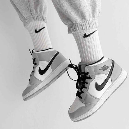 Custom Air Jordan 1 Light Grey Sneakers