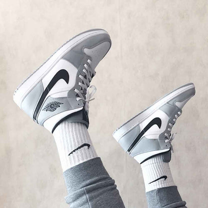 Custom Air Jordan 1 Light Grey Sneakers