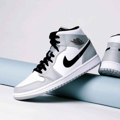 Custom Air Jordan 1 Light Grey Sneakers