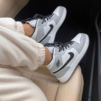 Custom Air Jordan 1 Light Grey Sneakers