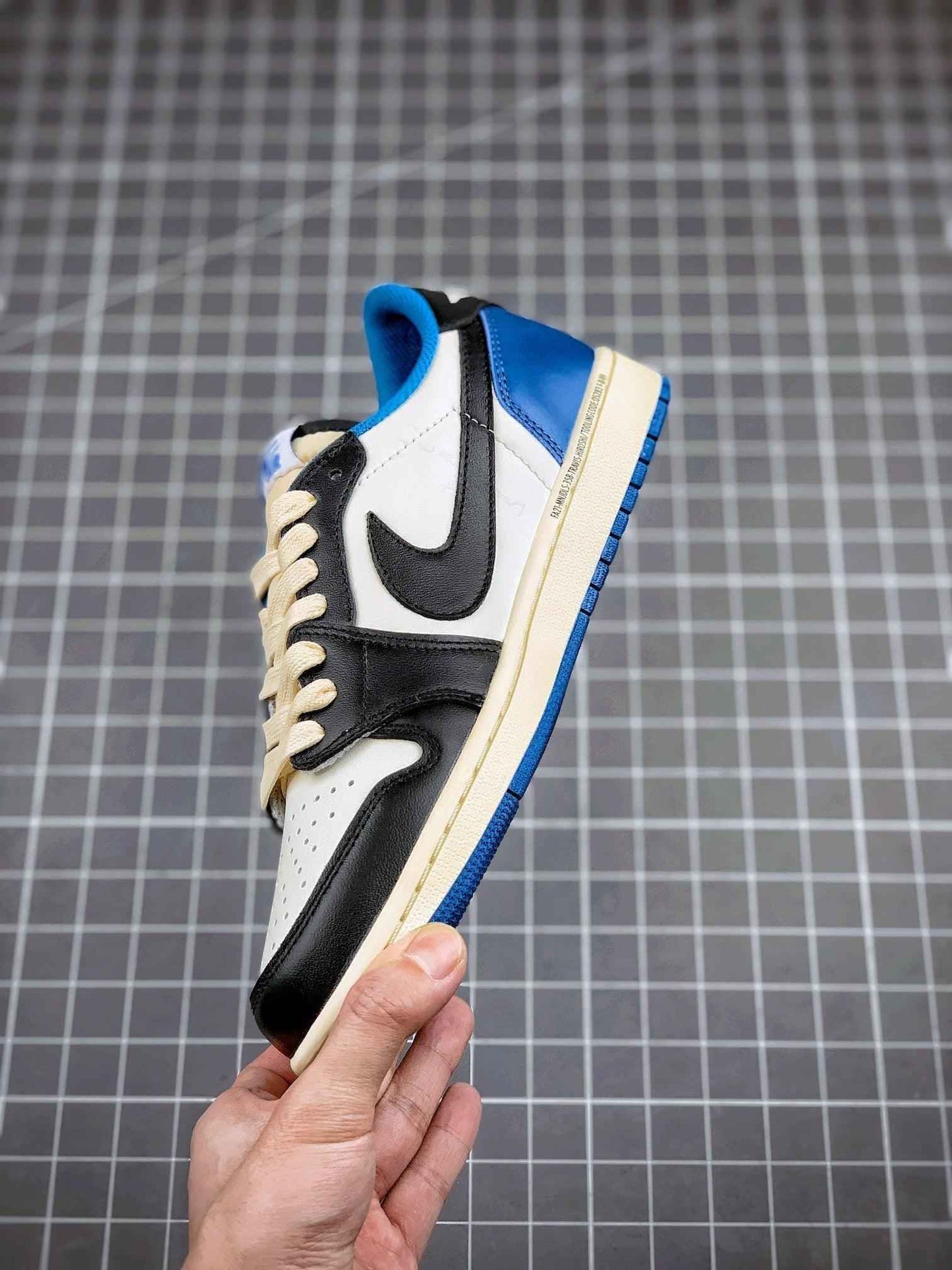 Custom Air Jordan 1 Low Fragment x T-Scott - DM7866-140
