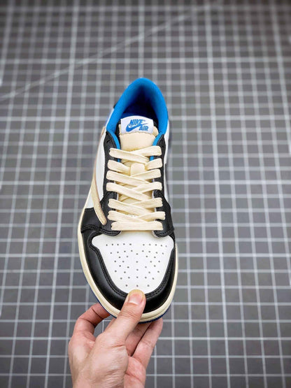 Custom Air Jordan 1 Low Fragment x T-Scott - DM7866-140
