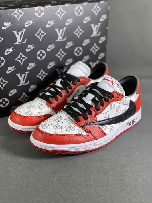Custom Air Jordan 1 Low x Off-White x Travis Scott  DZ2403 006