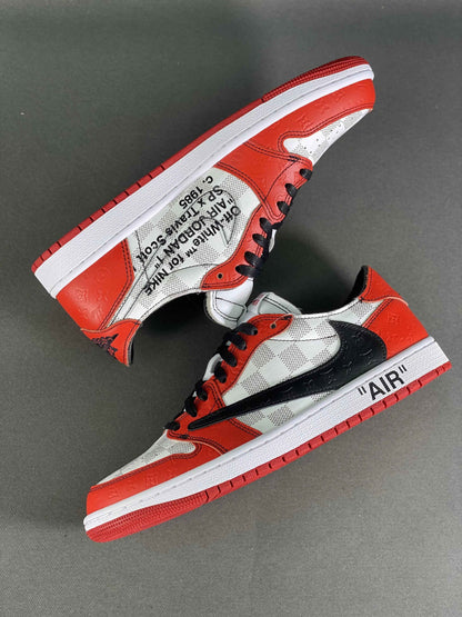 Custom Air Jordan 1 Low x Off-White x Travis Scott  DZ2403 006