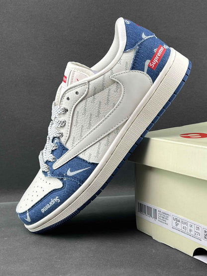 Custom Air Jordan 1 Low x Travis Scott x Supreme LJ5188-001