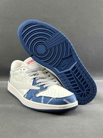 Custom Air Jordan 1 Low x Travis Scott x Supreme LJ5188-001