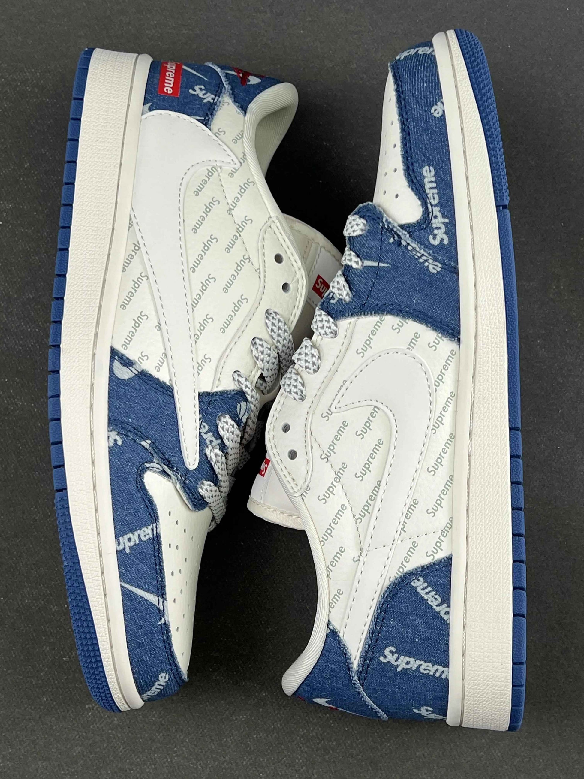 Custom Air Jordan 1 Low x Travis Scott x Supreme LJ5188-001