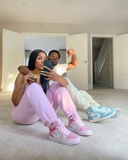 Custom Air Jordan 1 Mid Digital Pink High Q