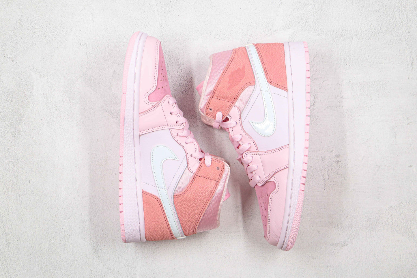 Custom Air Jordan 1 Mid Digital Pink High Q