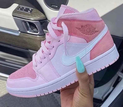 Custom Air Jordan 1 Mid Digital Pink High Q