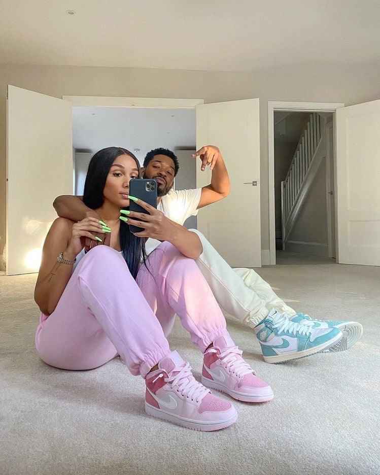 Custom Air Jordan 1 Mid Digital Pink High Q