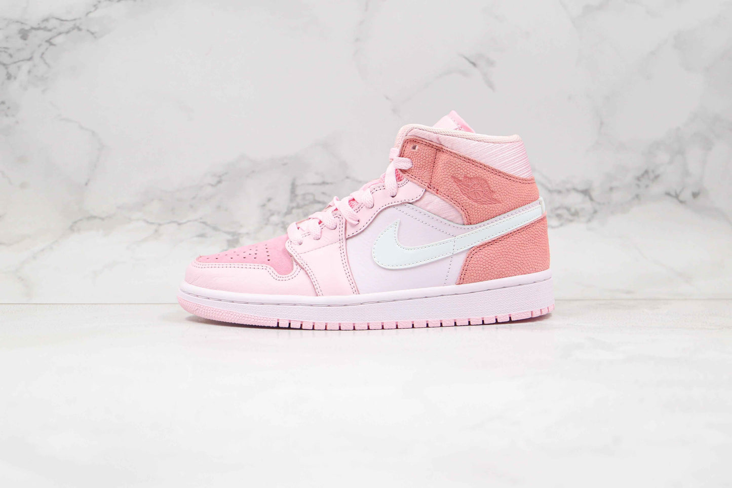 Custom Air Jordan 1 Mid Digital Pink High Q