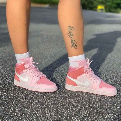 Custom Air Jordan 1 Mid Digital Pink High Q