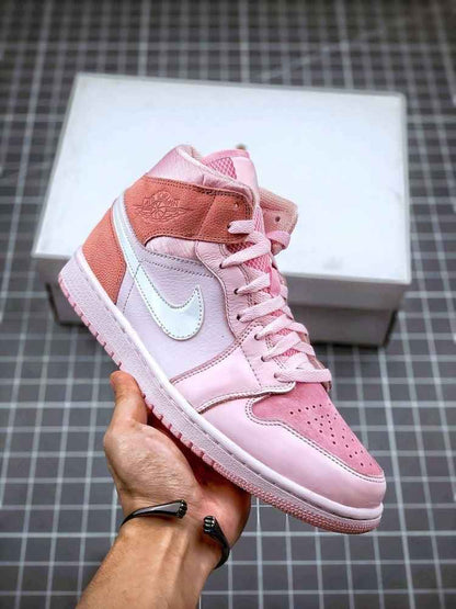 Custom Air Jordan 1 Mid Digital Pink High Q