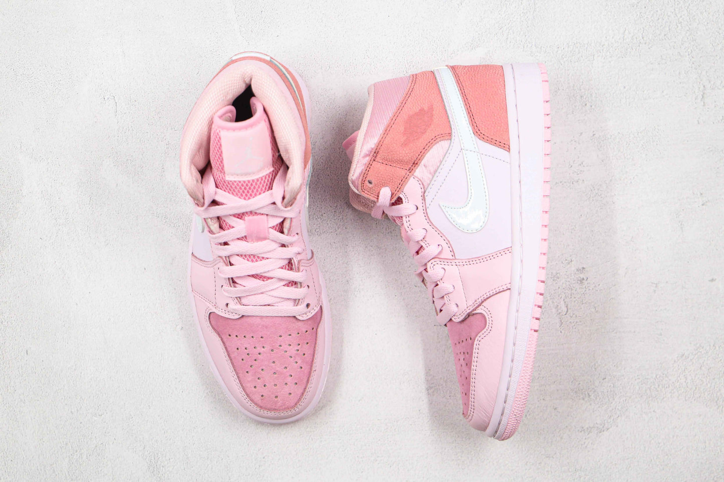 Custom Air Jordan 1 Mid Digital Pink High Q