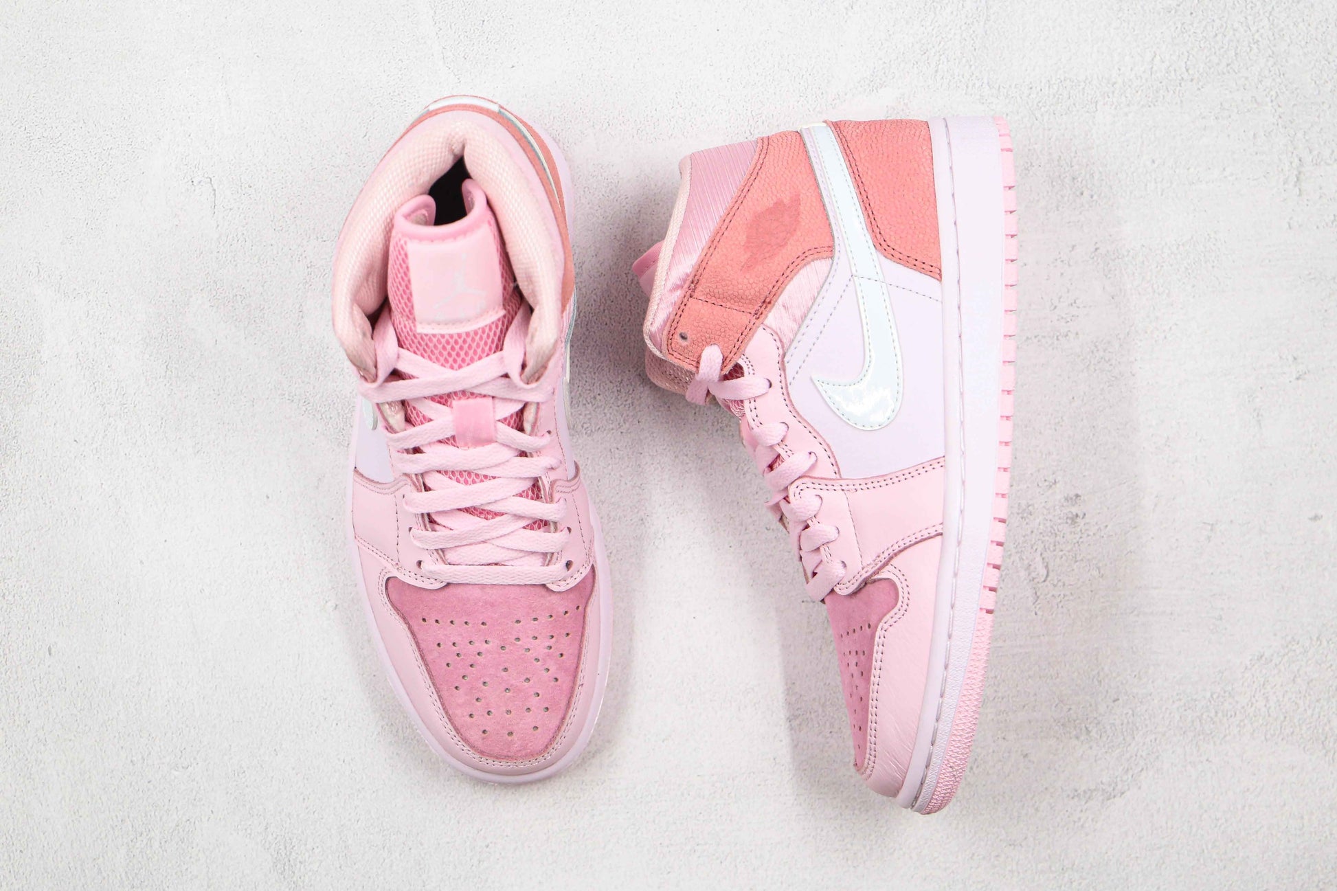 Custom Air Jordan 1 Mid Digital Pink High Q