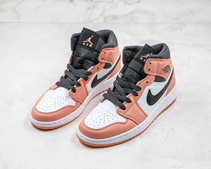 Custom Air Jordan 1 Mid Digital Pink Quartz High Q