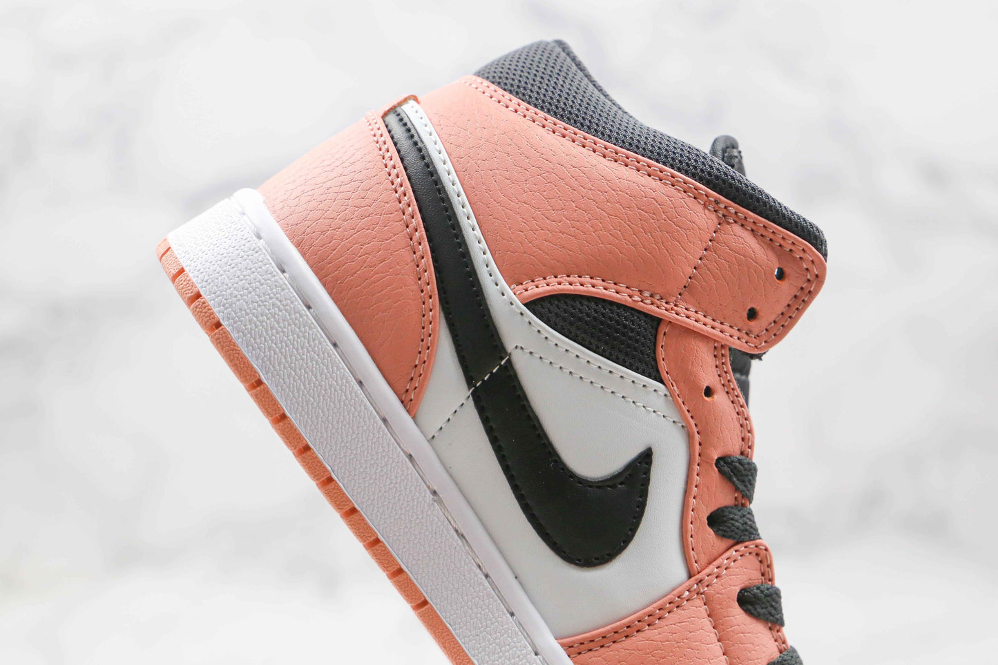 Custom Air Jordan 1 Mid Digital Pink Quartz High Q