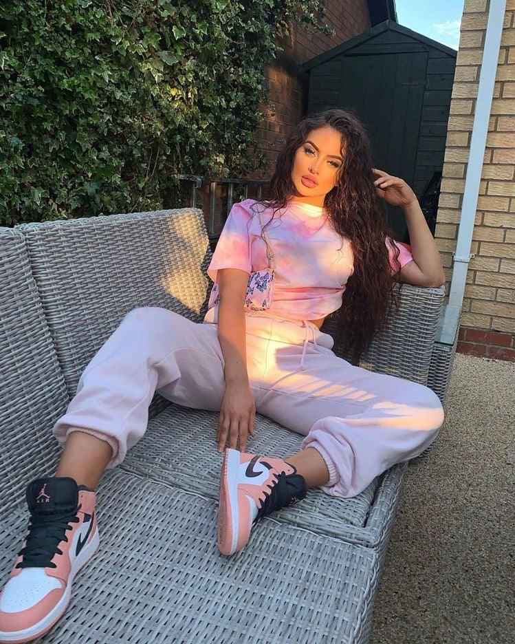 Custom Air Jordan 1 Mid Digital Pink Quartz High Q