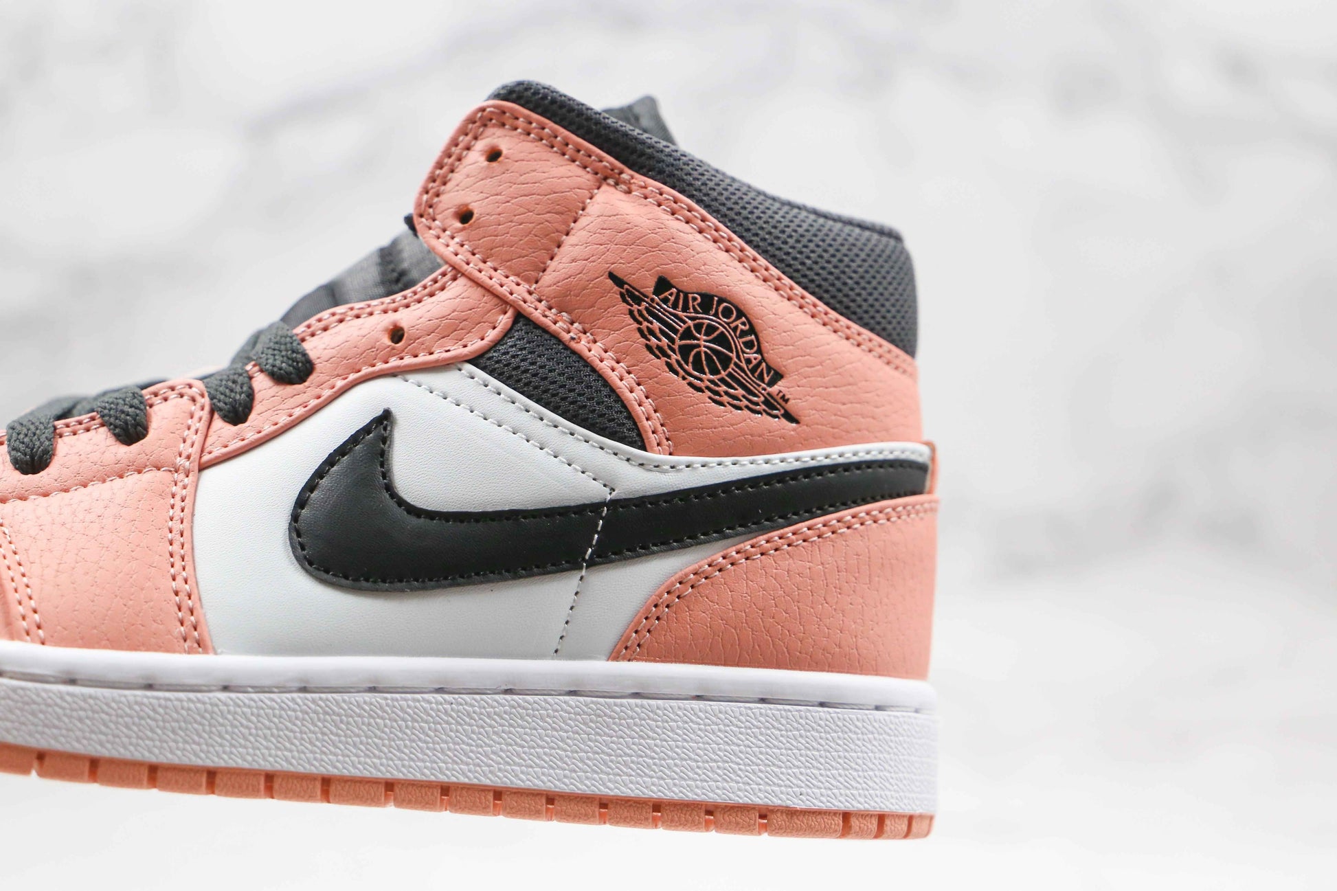Custom Air Jordan 1 Mid Digital Pink Quartz High Q